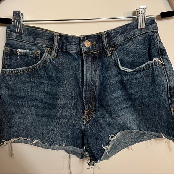 All Saints Blue Denim Jean Shorts - Perfect Condition - W28 - Picture 3 of 5